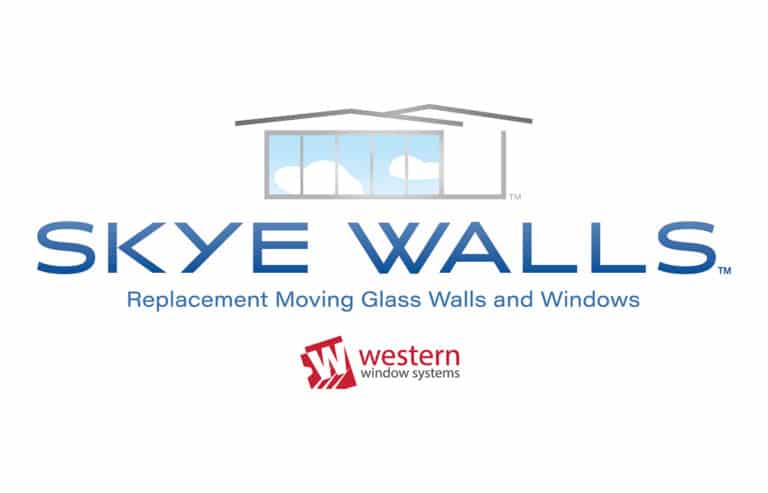 The Skye Walls logo and with the tagline, “Replacement Moving Glass Walls and Windows.”